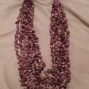 Amethyst 7 strand necklace